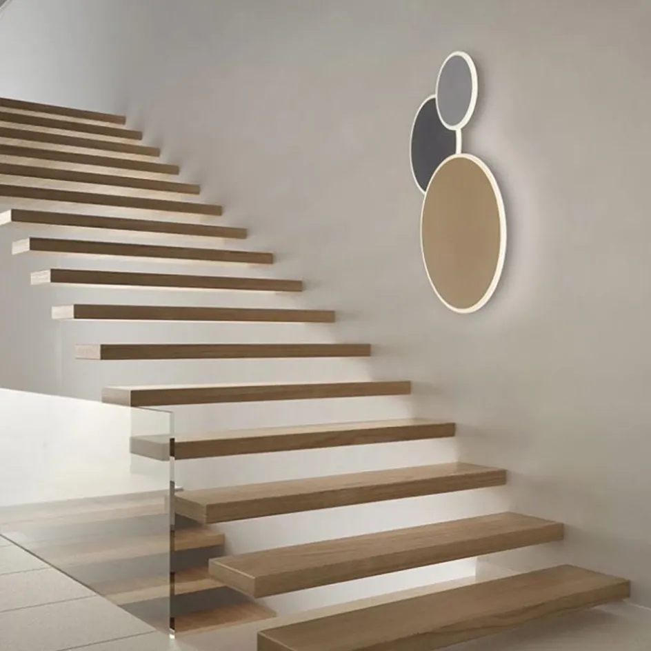 Smart wand/plafondlamp ringen goud/grijs dimbaar>Straluma Sale