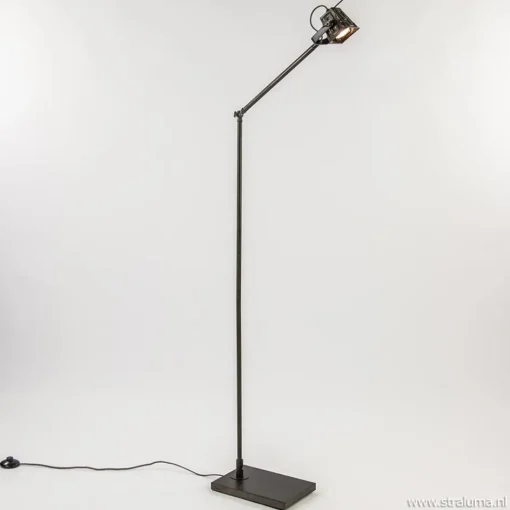 *Staande leeslamp antique brass gu10>Straluma Best