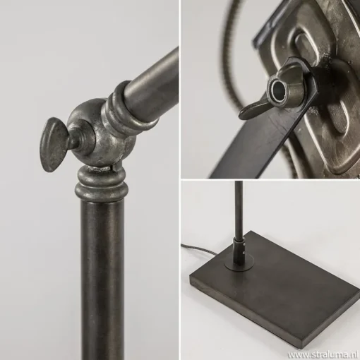 *Staande leeslamp antique brass gu10>Straluma Best