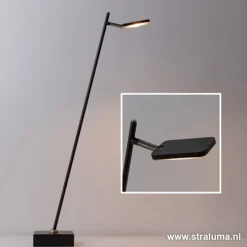 Staande leeslamp Blok zwart incl.dimmer>Straluma New