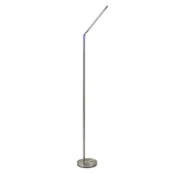 Staande leeslamp nikkel met dimmer>Straluma Online