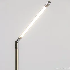 Staande leeslamp nikkel met dimmer></noscript>Straluma Online