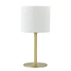 Stijlvolle tafellamp mat goud met wit glas>Straluma Outlet
