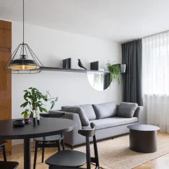 Stoere hanglamp industrieel/Scandinavisch mat zwart></noscript>Straluma Outlet