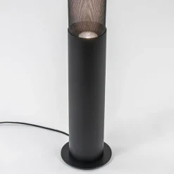 Stoere vloerlamp cilinder zwart met spot></noscript>Straluma New