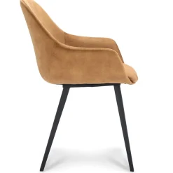 Stoffen armstoel cognac met zwarte pootjes></noscript>Straluma Clearance