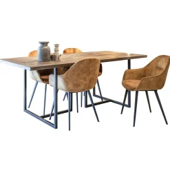 Stoffen armstoel cognac met zwarte pootjes></noscript>Straluma Clearance