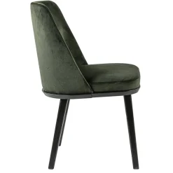 Stoffen eetkamerstoel groen met zwarte houten poot></noscript>Straluma New