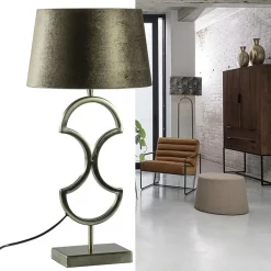 Strak klassieke lampvoet Riava licht goud></noscript>Straluma New
