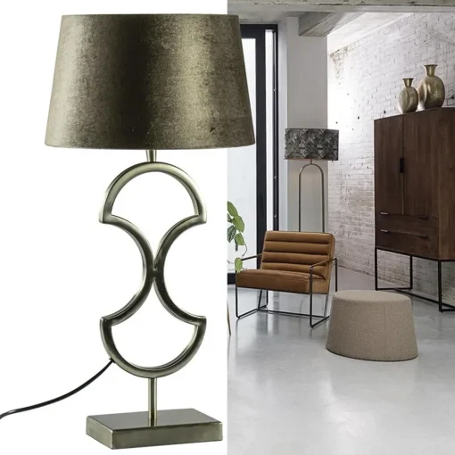 Strak klassieke lampvoet Riava licht goud>Straluma New