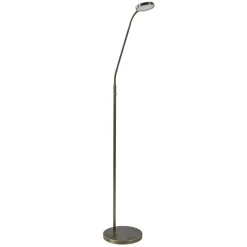 Strak klassieke LED leeslamp brons dim to warm>Straluma Clearance