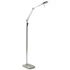 Strak klassieke leeslamp nikkel met dimbaar LED>Straluma Hot