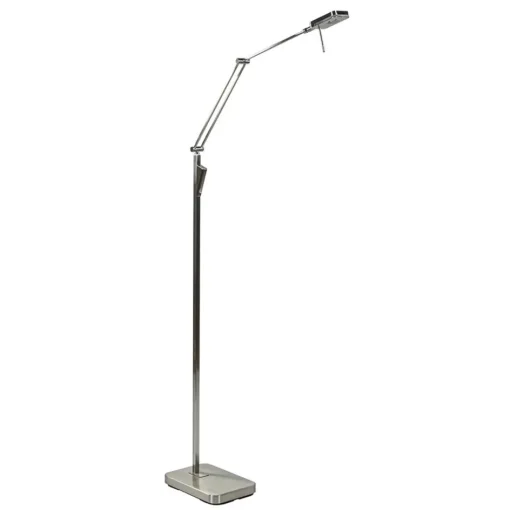Strak klassieke leeslamp nikkel met dimbaar LED>Straluma Hot