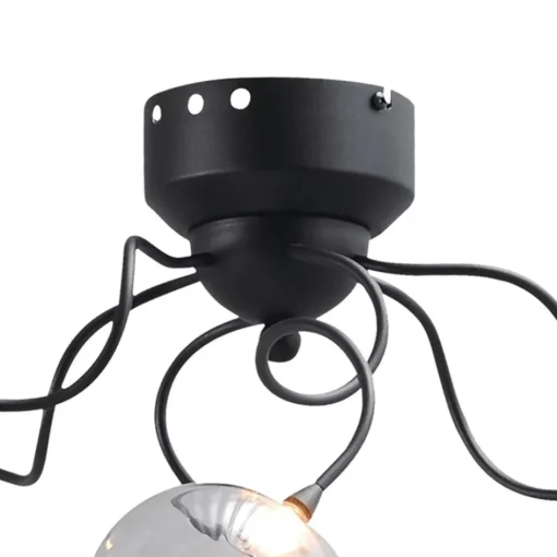 Strak klassieke plafondlamp LED met helder glas>Straluma