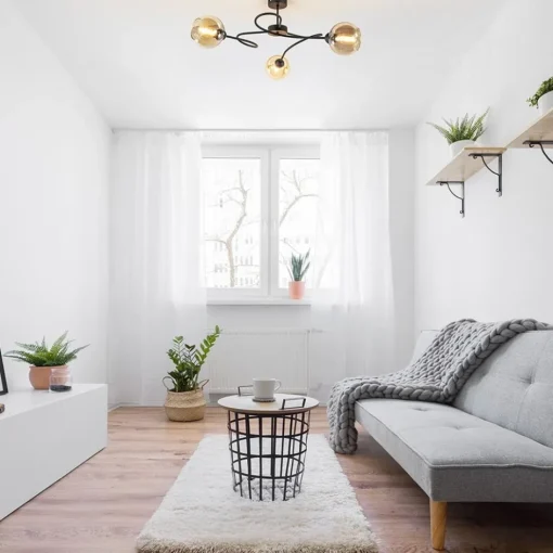 Strak klassieke plafondlamp met amber glazen bollen>Straluma Outlet