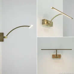 Strak klassieke wandlamp brons dimbaar LED>Straluma Hot