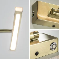 Strak klassieke wandlamp brons dimbaar LED></noscript>Straluma Hot