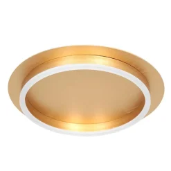 Strak moderne LED plafondlamp goud>Straluma Online