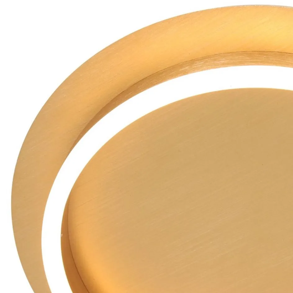 Strak moderne LED plafondlamp goud>Straluma Online