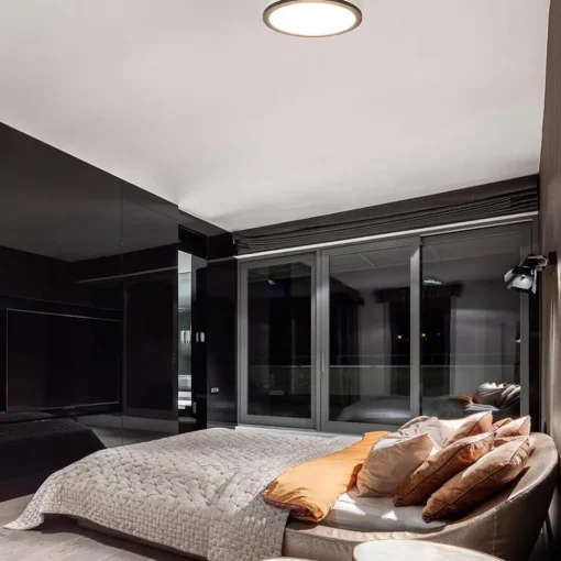 Strak moderne LED plafondlamp 40 cm dimbaar>Straluma Best