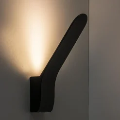 Strakke design LED buitenlamp zwart wand><noscript><img width=
