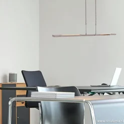 Strakke hanglamp LED staal incl. dimmer></noscript>Straluma Sale
