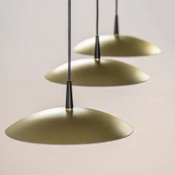 Strakke 3-lichts hanglamp LED mat zwart/mat goud></noscript>Straluma Outlet