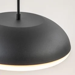 Strakke ronde hanglamp koepel mat zwart 38 cm></noscript>Straluma