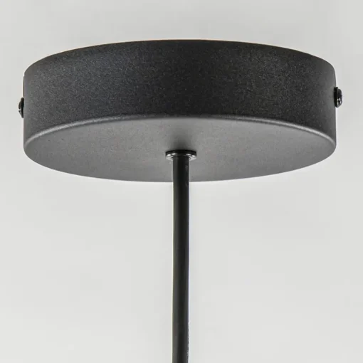 Strakke ronde hanglamp koepel mat zwart 38 cm>Straluma
