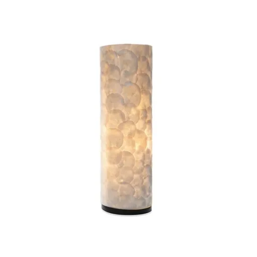 Tafellamp 40 cm cilinder creme schelpen>Straluma New