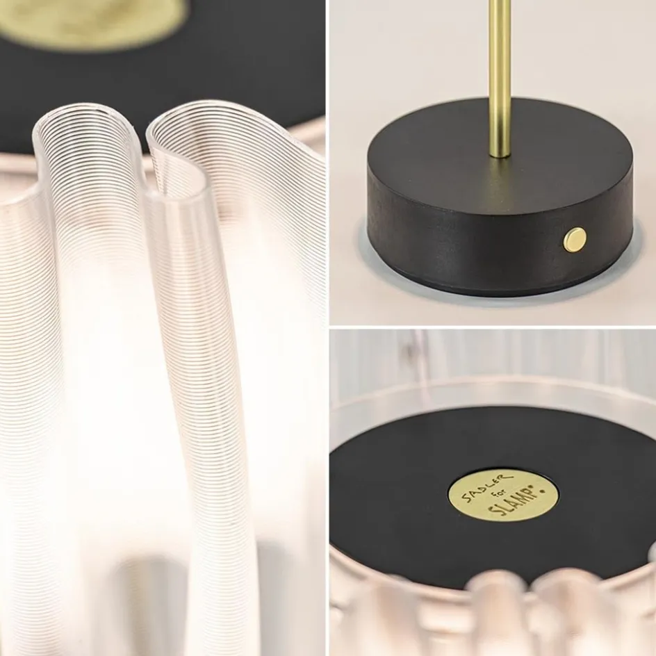 Tafellamp Accordeon op batterij prisma / zwart>Straluma Hot