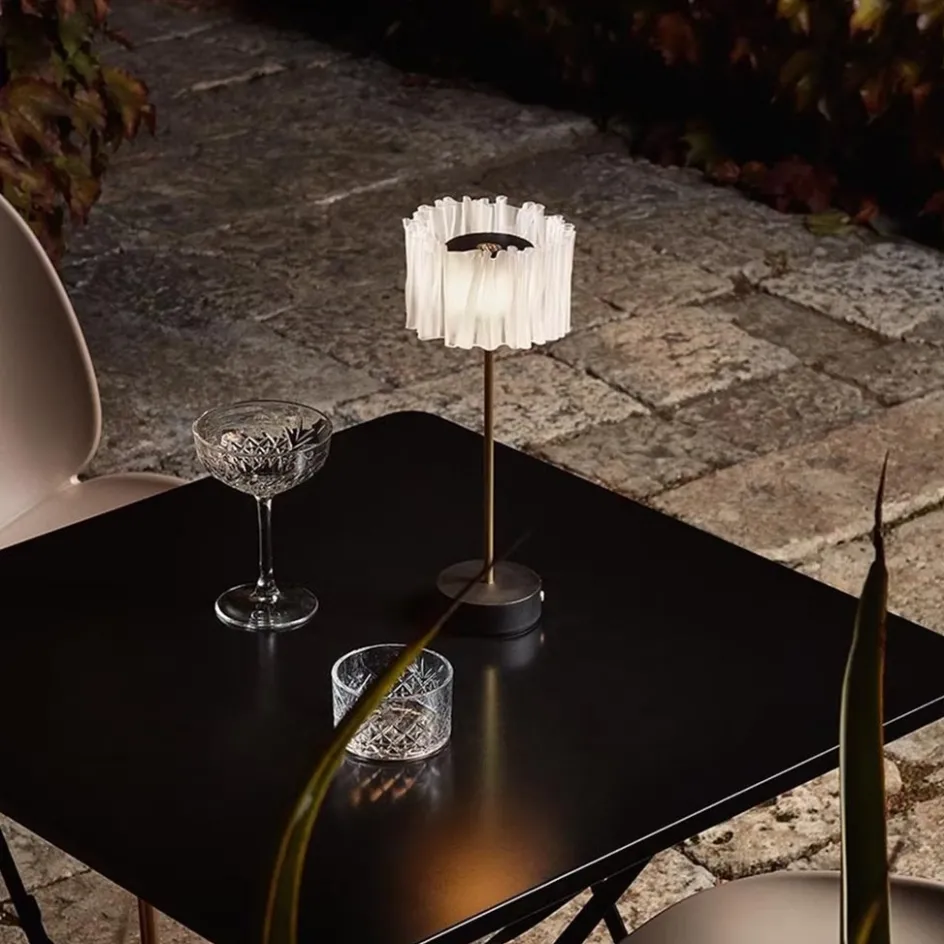 Tafellamp Accordeon op batterij prisma / zwart>Straluma Hot