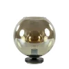 Tafellamp Bella zwart + smoke glas 25cm>Straluma Clearance