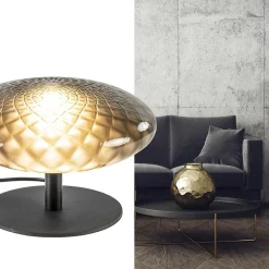 Tafellamp Bottega 30 zwart/smoke glas></noscript>Straluma Online