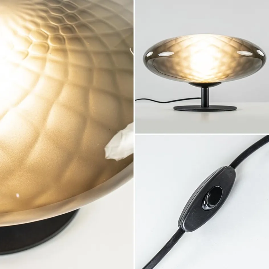 Tafellamp Bottega 40 zwart/smoke glas>Straluma Hot