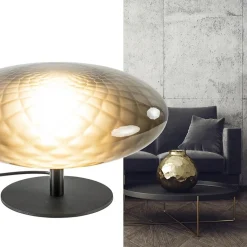 Tafellamp Bottega 40 zwart/smoke glas><noscript><img width=