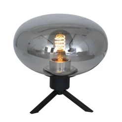 Tafellamp driepoot ufo smoke glas>Straluma Sale