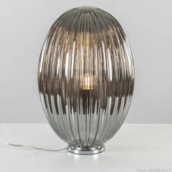 Tafellamp Egg Rib smoke glas>Straluma Best