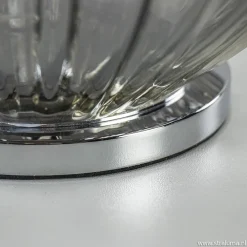 Tafellamp Egg Rib smoke glas></noscript>Straluma Best