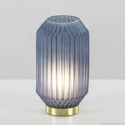 Tafellamp Ivot op batterij mat blauw groot>Straluma Outlet