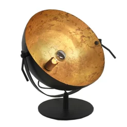 Tafellamp Larino gunmetal/goldleaf 30cm>Straluma Best