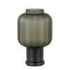 Tafellamp Lett zwart met mat smoke glas>Straluma Discount