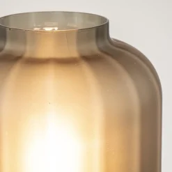 Tafellamp Lett zwart met mat smoke glas></noscript>Straluma Discount