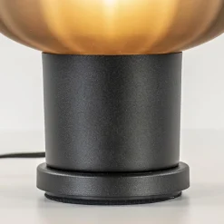 Tafellamp Lett zwart met mat smoke glas></noscript>Straluma Discount