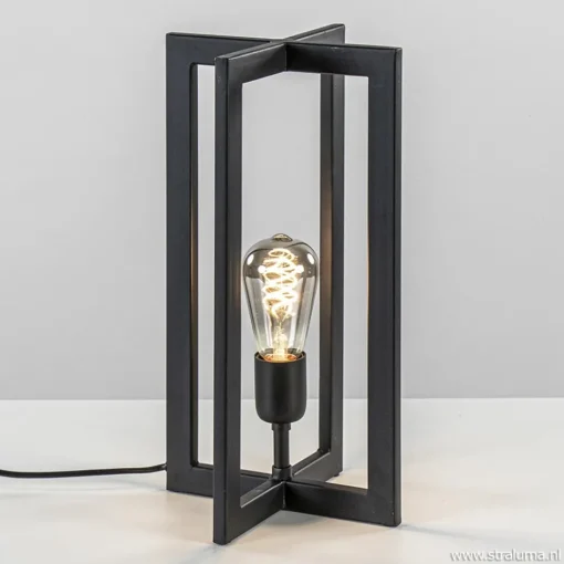 Tafellamp Mace 40cm zwart>Straluma New