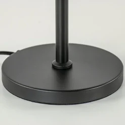 Tafellamp mat zwart met 20 cm smoke glazen bol></noscript>Straluma Online