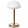 Tafellamp op accu gold/frosted IP65>Straluma Online