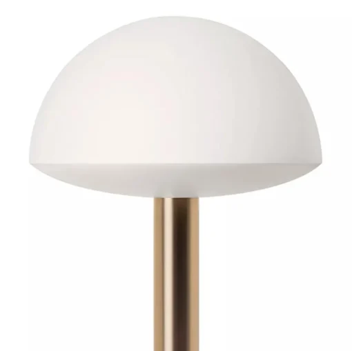 Tafellamp op accu gold/frosted IP65>Straluma Online
