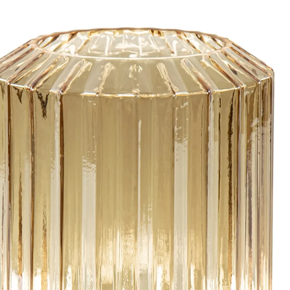 Tafellamp op batterij amber/zwart dimbaar>Straluma Hot