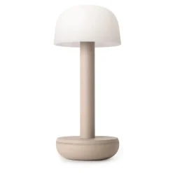 Tafellamp op batterij beige met frosted kap>Straluma Clearance